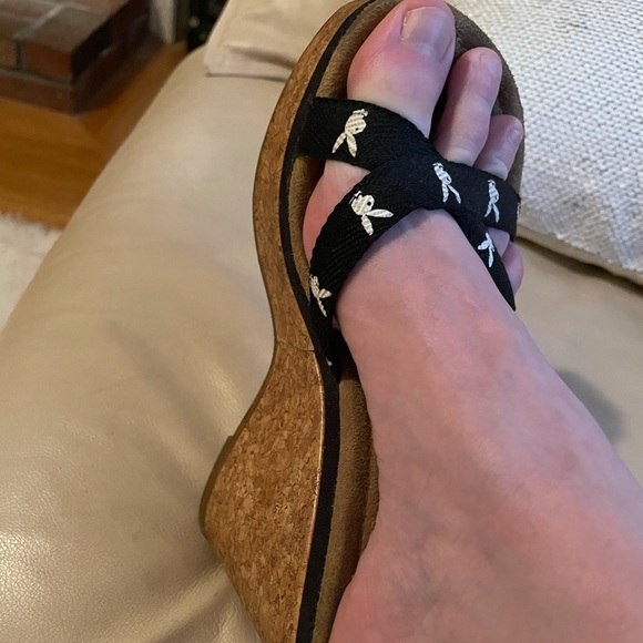 playboy platform sandals
